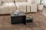 AUCUNE Mesa de centro HARMONY Rectangular Negra